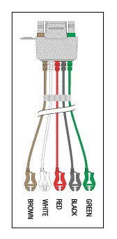 Telemetry Cable - 5 Lead Pinch KEB019